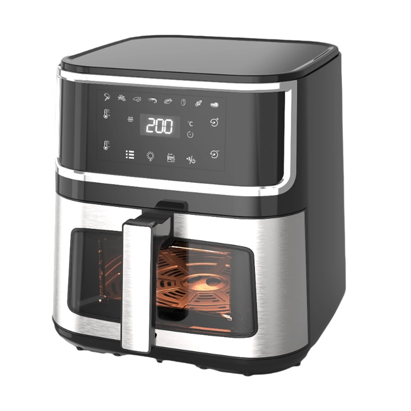 8L ขนาดกะทัดรัด Digital Air Fryer